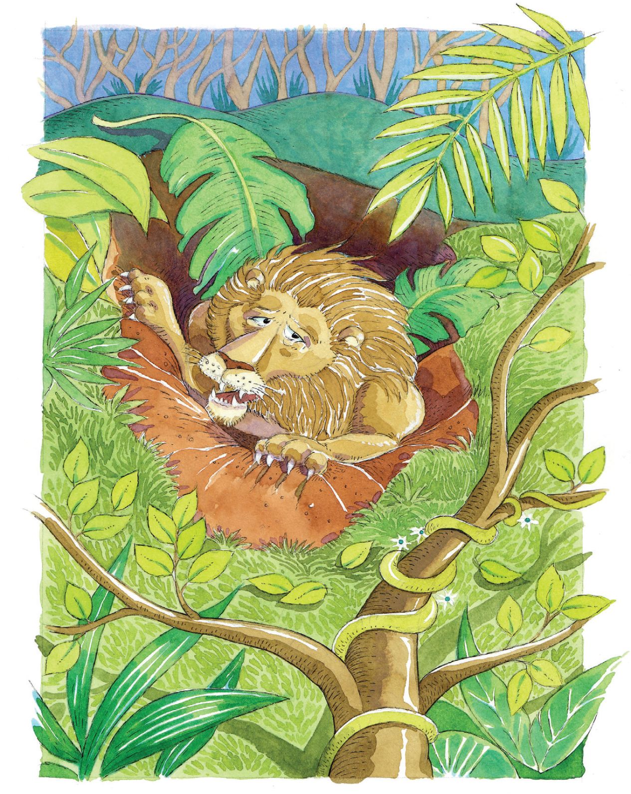 The lion and the monkey
